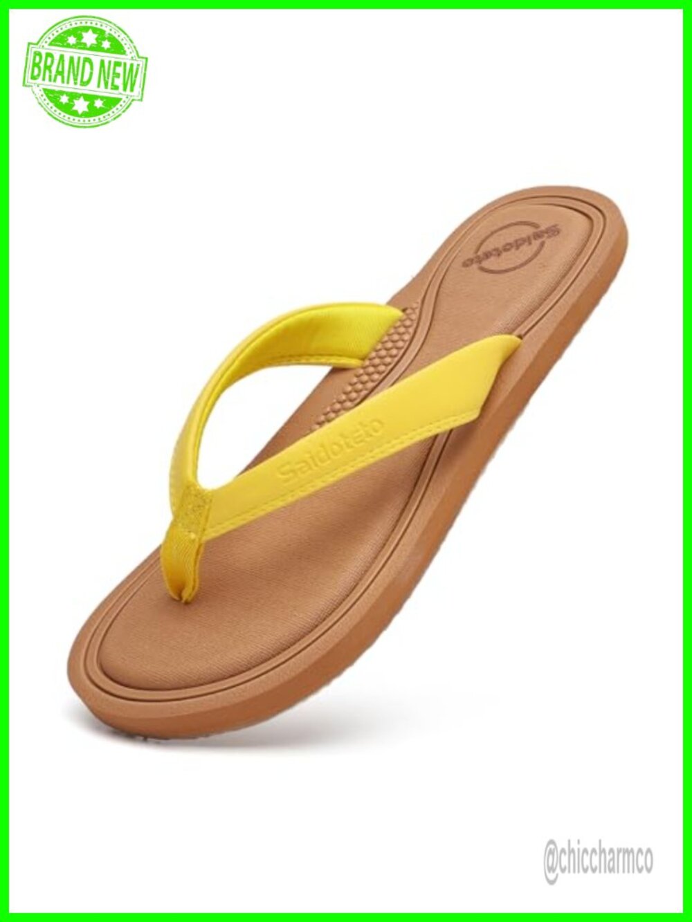 EVA Yoga Mat Flip Flops - Lightweight Arch Support Sandals for Women